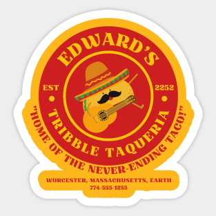 Edward's Tribble Taqueria Sticker